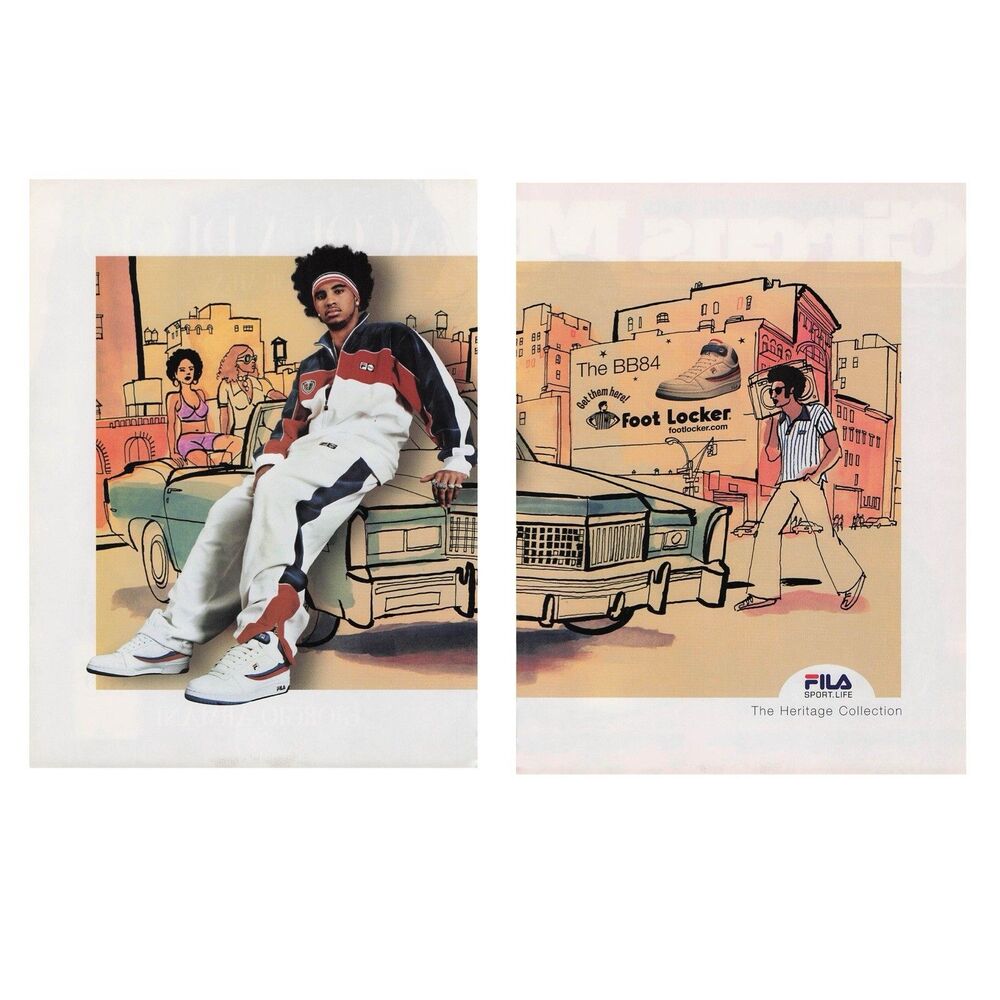 Fila Shoe Store Sneakers Foot locker BB84 Heritage Print Ad Pinup Poster 2003